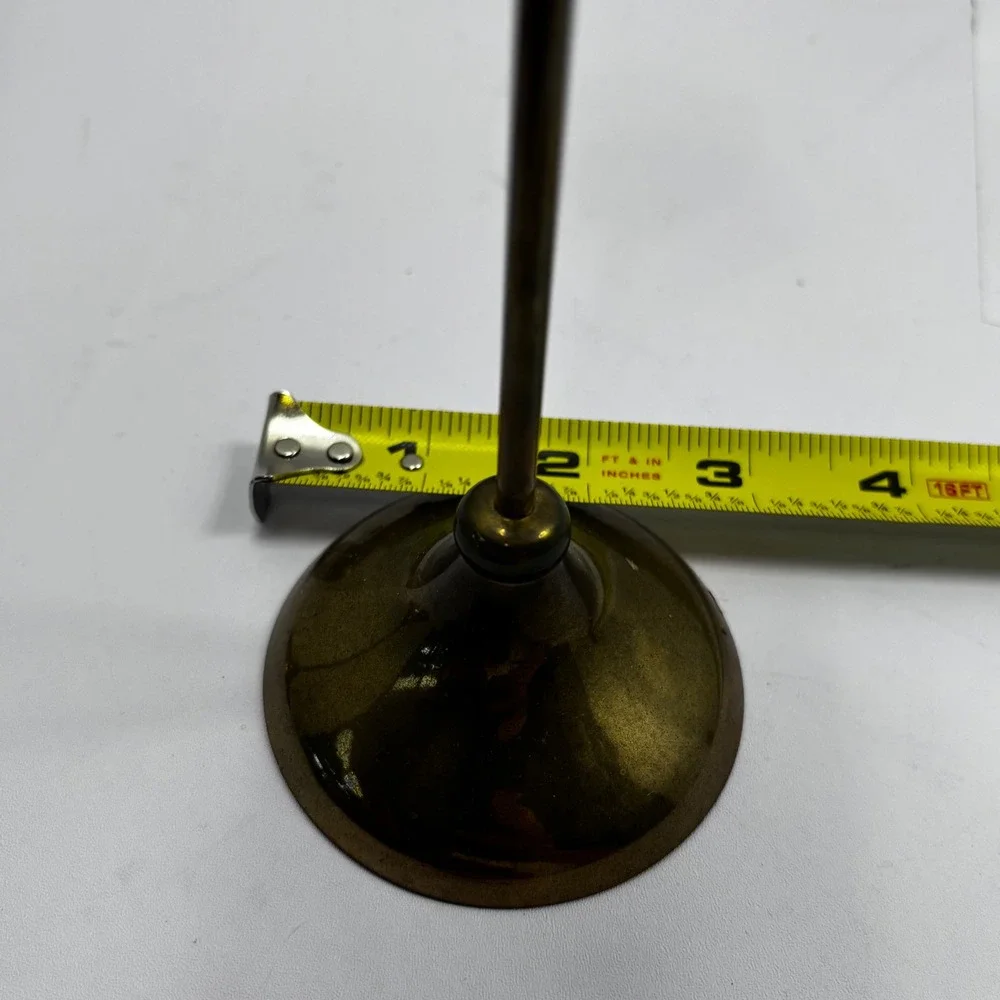 Vintage Brass Taper Candlestick Holders Set of 3 Graduated Heights Made in India